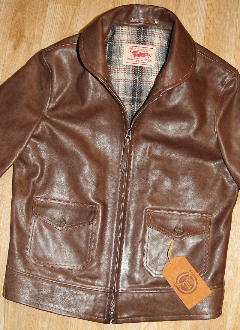 Thedi Zip-Sleeve Shawl Collar Jacket Espresso Buffalo front.jpg