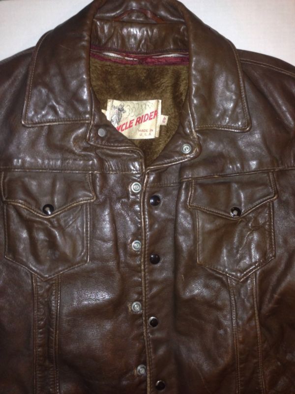 Cycle Rider leather trucker jacket 42 | The Fedora Lounge