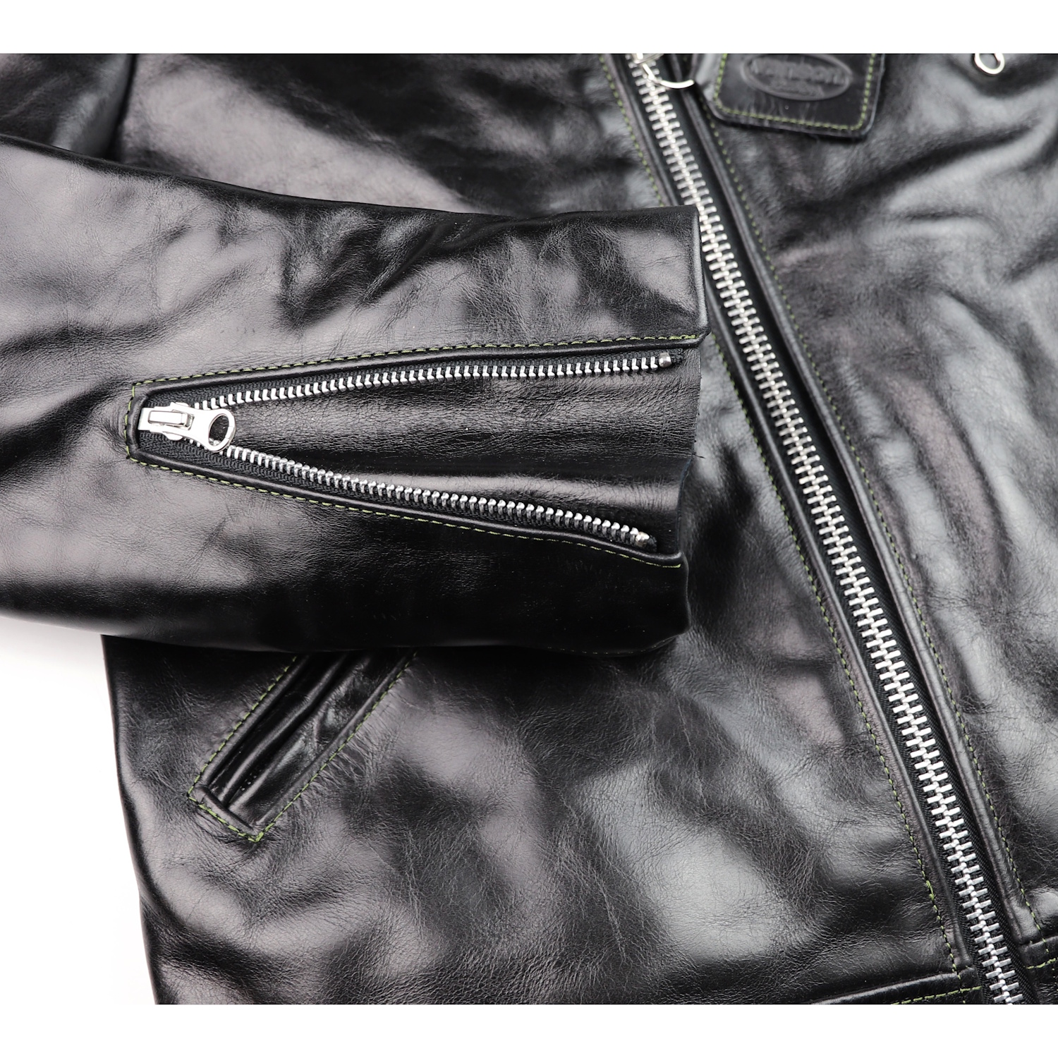 Vanson Daredevil Black Bainbridge 2XLF sleeve zipper IG square.jpg