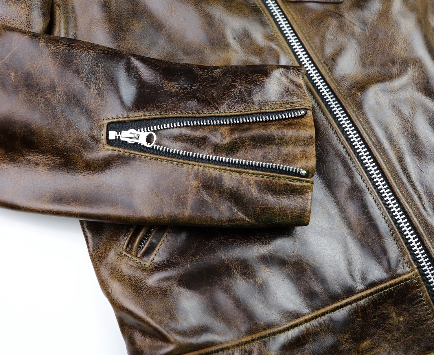 Vanson Daredevil **L Dark Maple Bainbridge TR9 sleeve zipper.jpg