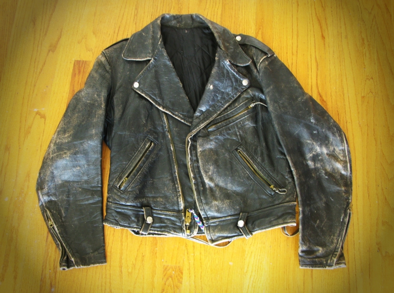 Vintage 60’s Black Leather Motorcycle Jacket 42/40 | The Fedora Lounge