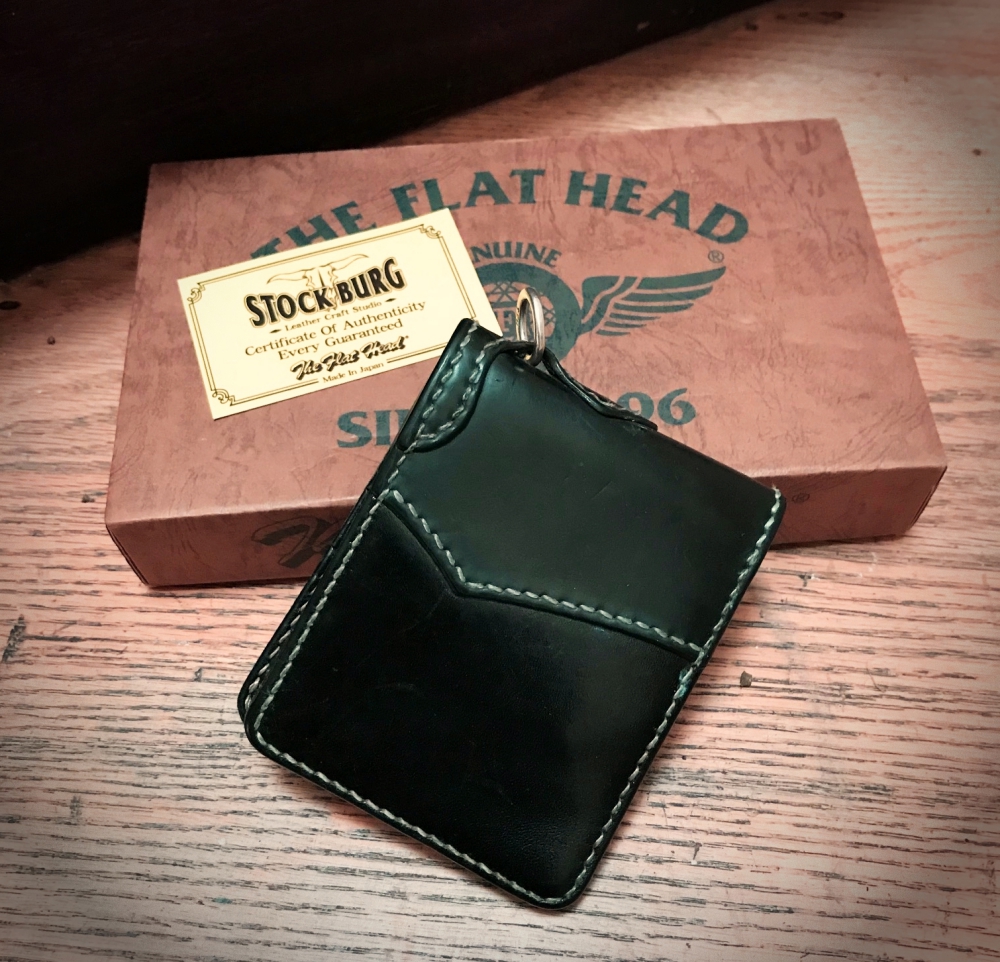 Flat Head for Wild Child Leather & Cordovan Wallet - Tan