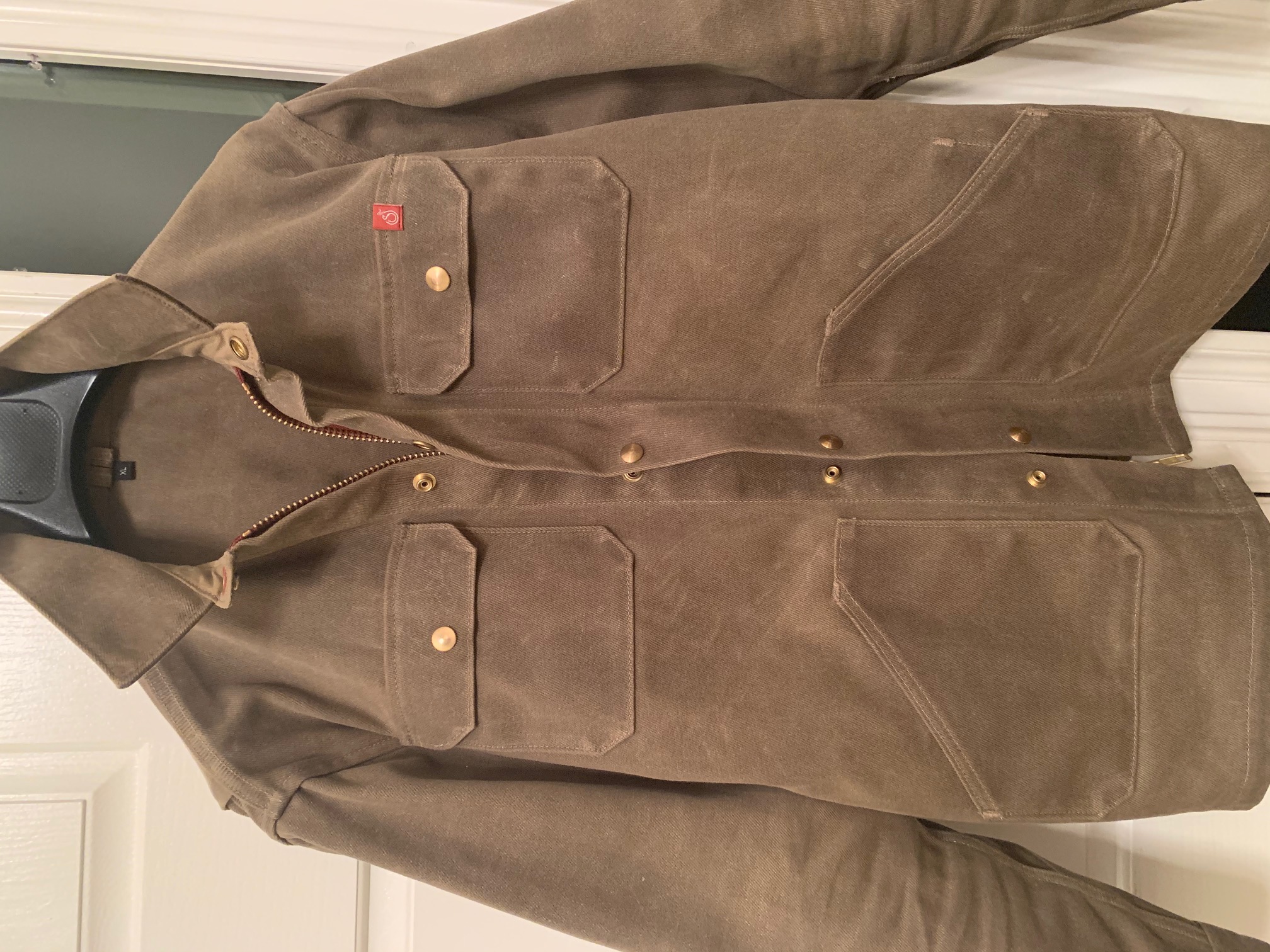 Ship John Wills Tan Jacket Size XL | The Fedora Lounge