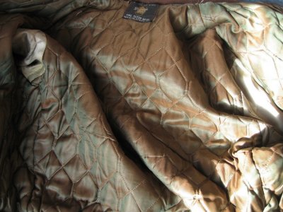 1950's men's vintage bomber jacket - brown suede - by golden bear 4.jpg