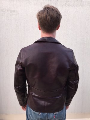 Cordovan Bootlegger unzipped rear.jpg