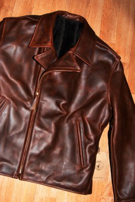 Aero Bootlegger Brown Steerhide Shearling 1  smaller version.jpg