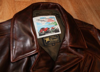 Aero Bootlegger Brown CXL Steerhide tag.JPG Aero Bootlegger Brown CXL Steerhide tag.JPG