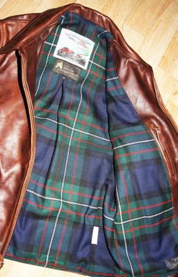 Aero Premier Half Belt Tumbled Brown CXL FQHH Ferguson Modern tartan wool lining.jpg Aero Premier Half Belt Tumbled Brown CXL FQHH Ferguson Modern tartan wool lining.jpg