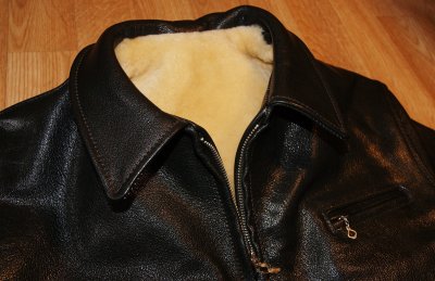 Aero Thunderbay Black Goatskin collar.JPG