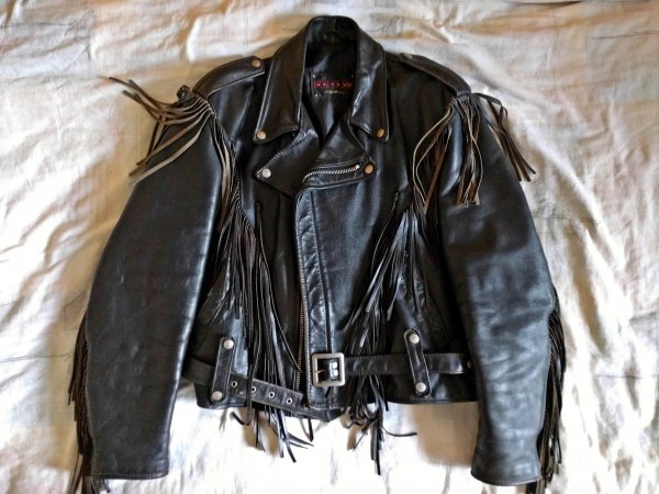 FS/FT: Schott & First fringe leather jackets (80s, 90s) sizes 40-44 ...