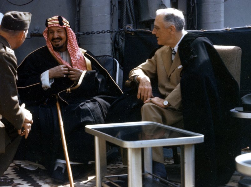 Franklin_D._Roosevelt_with_King_Ibn_Saud_aboard_USS_Quincy_(CA-71)_on_14_February_1945_(USA-C-...jpg