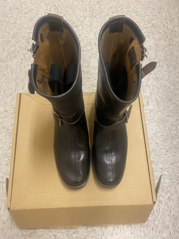 Clinch Engineer Boots, Overdyed Black Horsebutt - CN Wide Last 9.5 US ...