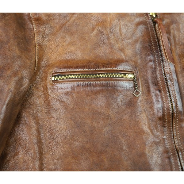 Thedi Phenix Cafe Racer Light Brown Toscano Buffalo chest pocket.jpg