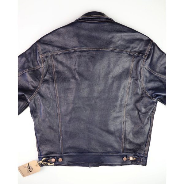 Aero Type 3 Jean Jacket Navy Vicenza 44CP back.jpg