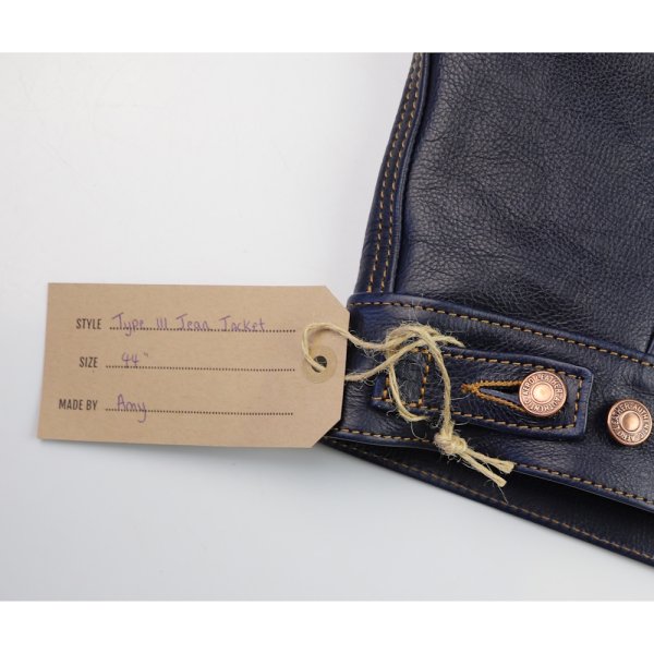 Aero Type 3 Jean Jacket Navy Vicenza 44CP name tag.jpg