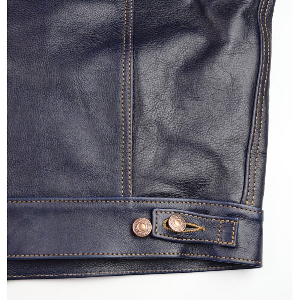 Aero Type 3 Jean Jacket Navy Vicenza 44CP back cinch.jpg