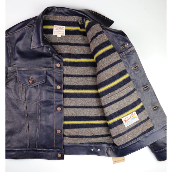 Aero Type 3 Jean Jacket Navy Vicenza 44CP Troy blanket lining.jpg