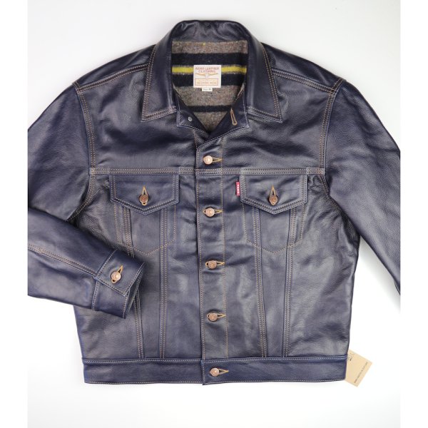 Aero Type 3 Jean Jacket Navy Vicenza 44CP front.jpg