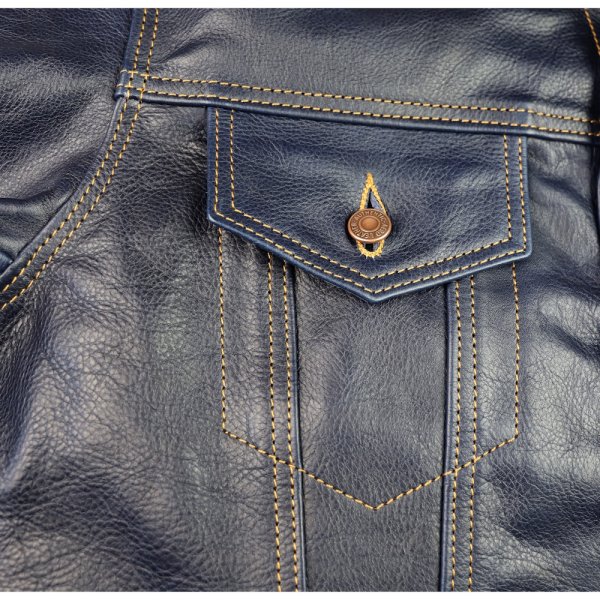 Aero Type 3 Jean Jacket Navy Vicenza 44CP chest pocket.jpg